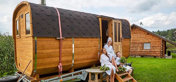 Residential Outdoor Cabin Sauna Construction in Brantford, Ontario