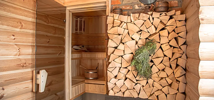 Eucalyptus Wood Sauna Walls Repair And Installation in Brantford, ON