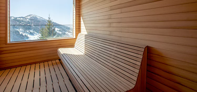 Luxury Pine Wood Sauna Restoration and Refurbishment in Brantford, ON